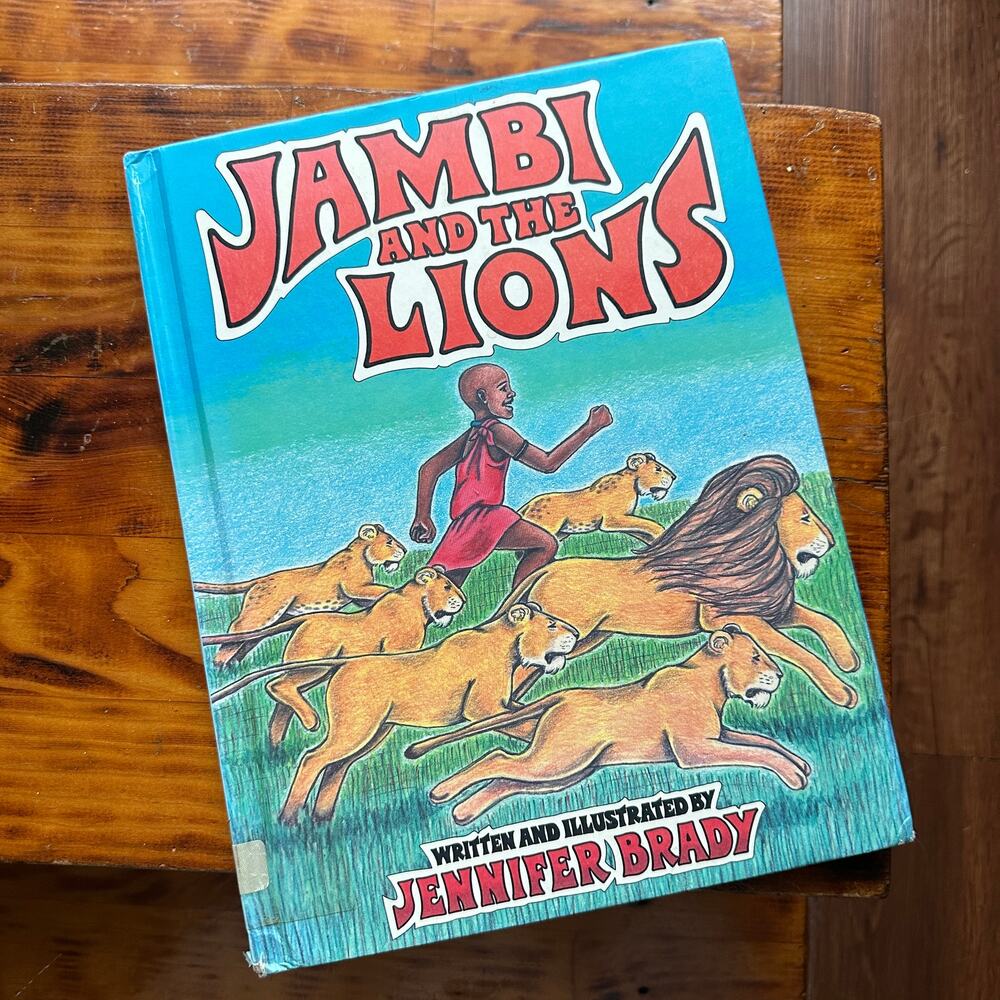 Vintage 1992 Jambi And The Lions African Hardcover Book